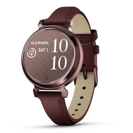 Зображення  Смарт-годинник Garmin Lily 2 Dark Bronze with Mulberry Leather Band