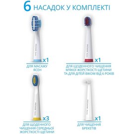 Зображення 4 Зубна щітка Pecham Travel PC-081 White