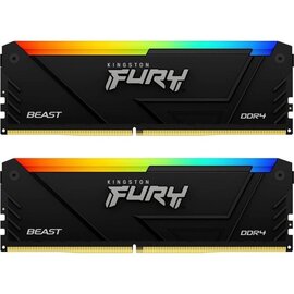 Изображение  Оперативная память Kingston Fury Beast RGB DDR4 2x16384Mb 3200MHz &mdash; KF432C16BB2AK2/32