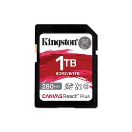Изображение  Карта памяти Kingston Canvas React Plus SD Class10 UHS-II U3 1TB - SDR2V6/1TB