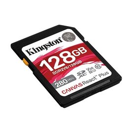 Изображение 2 Карта памяти Kingston Canvas React Plus SD Class10 UHS-II U3 128GB - SDR2V6/128GB