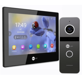 Зображення  Комплект домофону відео (кольоровий) Neolight Alpha Hybrid HD KIT B/Graphite, Колір (домофон + панель): чорний + графіт