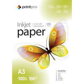 Изображение  Бумага PrintPro 190г/м2 A3 100л - PME190100A3