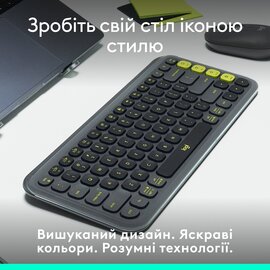 Изображение 3 Клавиатура Logitech Pop Icon Keys Graphite &mdash; 920-013157