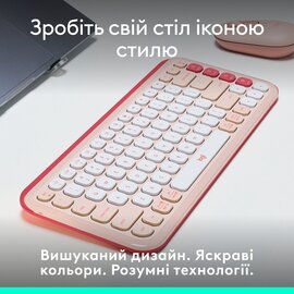 Изображение 3 Клавиатура Logitech Pop Icon Keys Rose &mdash; 920-013073
