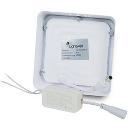 Зображення 3 LED світильник Lightwell LW-SQ-SRF-6, 3шт. алюміній