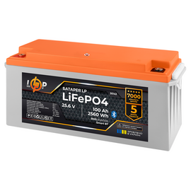 Изображение 2 Lifepo4 аккумулятор LogicPower LiFePO4 25.6V, 100Ah (BMS 80A/80А) plastic Smart BT - 30143
