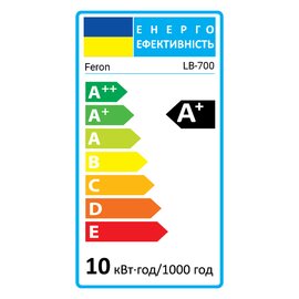 Зображення 2 LED лампочка Feron LB-700 10Вт E27 6400K на