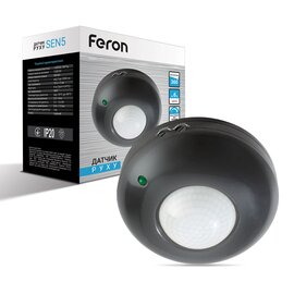 Зображення  Датчик руху Feron LX20/SEN5 Black, Колір: чорний
