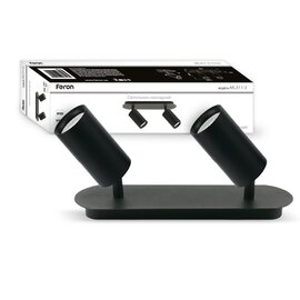 Зображення  LED світильник Feron ML311-2 GU10 IP20 Black алюміній