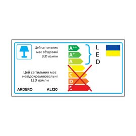Зображення 2 Світлодіодний LED світильник Ardero AL120 30W 4000К IP40 Black