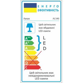 Зображення 2 LED світильник Feron AL140 20W Black