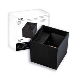 Зображення  LED світильник Feron DH012 6Вт 4000К IP54 Black