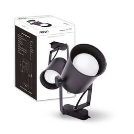 Зображення  Світлодіодний світильник Feron AL157 Е27 IP40 Black