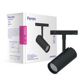 Зображення  LED світильник Feron MGN303 10Вт 4000К IP20 Black алюміній