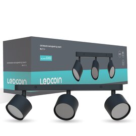 Зображення  LED світильник Ledcoin ML411-3 Black