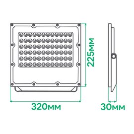 Зображення 2 Світлодіодний прожектор Ardero LL-3150ARD Pro 150Вт 6500K IP65 Grey