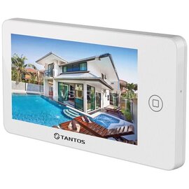 Зображення 2 Домофонний комплект Tantos Neo GSM White + Bcom BT-305HR Silver сенсорні кнопки