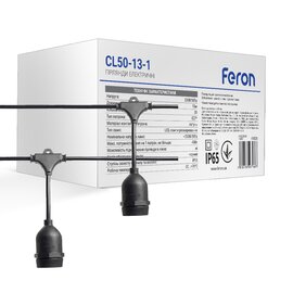 Зображення  Світлодіодні гірлянди Feron CL50-13-1 Black