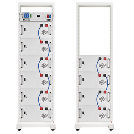 Изображение  Lifepo4 аккумулятор LogicPower LiFePO4 Battery HVM 512V 280Ah (143360 Wh) BMS 125А AB Lrack white (38410)