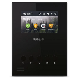 Зображення 2 Цифровий відеодомофон BAS-IP AU-04LAF Black, Колір корпусу: чорний
