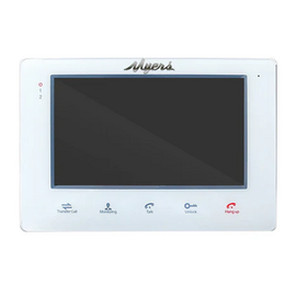 Изображение 3 Комплект видеодомофона Myers M-72SD White + D-300S HD, Цвет (домофон + панель): белый + серебряный