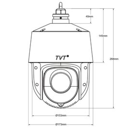 Изображение 4 IP Видеокамера TVT TD-8483IS3N (PE/25M/AR15)