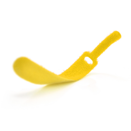 Зображення  Стяжки Voltronic Velcro, 12х200мм. yellow, 1 шт., Колір: жовтий