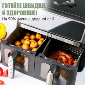 Изображение 2 Фритюрница Quin Air Fryer Dual Zone YJ-1102AV