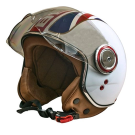 Зображення 2 Шолом для мотоцикла Beon B-110B Flag Shiny XL White/Red/Blue