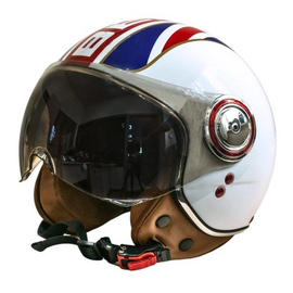Зображення  Шолом для мотоцикла Beon B-110B Flag Shiny XL White/Red/Blue