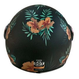 Зображення 4 Мотошолом Beon B-110B Flower Matt XL Black/Flower