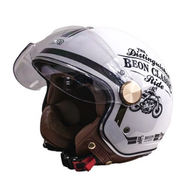 Зображення 4 Шолом для мотоцикла Beon B-120 202 Shiny XL Light Grey