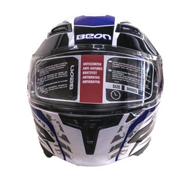 Зображення 4 Шолом для мотоцикла Beon B-503 Single Visor Angle Tear Shiny L White/Blue