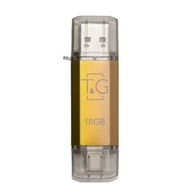 Зображення  Накопичувач USB T&G 009 Star Series Gold 16GB USB 2.0/Type-C - TG009TC-16GGD