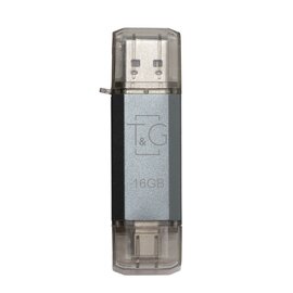 Зображення  USB флешка T&G 009 Star Series Silver 16GB USB 2.0/Type-C - TG009TC-16GSL