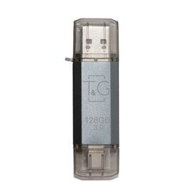 Зображення  USB флеш накопичувач T&G 009 Star Series Silver 128GB USB 3.0/Type-C - TG009TC-128GSL3
