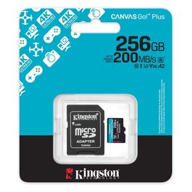 Изображение 3 Карта памяти Kingston Canvas Go! Plus microSDXC 256GB UHS-I/U3 Class 10 + SD-адаптер - SDCG4/256GB