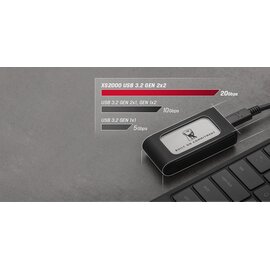 Зображення  SSD диск Kingston XS2000 2.0ТB USB BoC Silver &mdash; SXS2000/2000GA