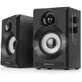 Зображення  Акустична система 2.0 REAL-EL S-217 Black