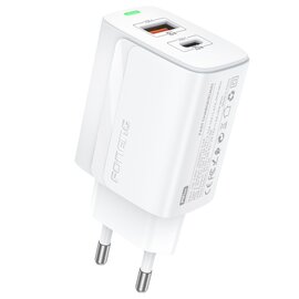 Зображення  Зарядний пристрій Foneng EU66 (USBх3A, USB-Cх3A) 20W White &mdash; EU66-CH-W