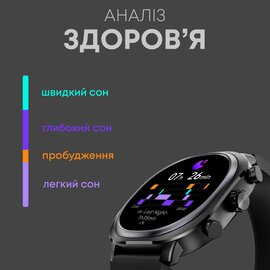 Зображення 6 Розумний годинник HiFuture Aix Lite Black з Bluetooth 5.4