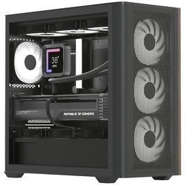 Изображение  Корпус AeroCool D301A-G-BK-v2 Black no PS — ACCS-DS03043.11