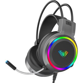 Зображення  Навушники Aula S608 Wired Gaming Headset Black — 6948391235509 геймерські