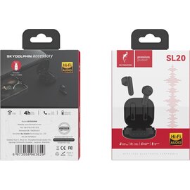 Зображення 2 Bluetooth гарнітура SkyDolphin TWS SL20 Black - SDBTE-000184