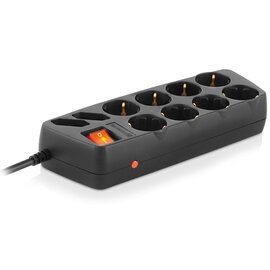 Зображення 4 REAL-EL RS-10 Protect 5м Black 10 розеток