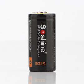 Изображение  Аккумулятор Soshine CR123A/16340 LiFePO4 600mAh 1шт