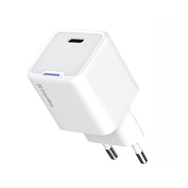 Зображення  Зарядний пристрій ColorWay GaN Mini 20W PD Port PPS USB-C White &mdash; CW-CHS059PD-WT
