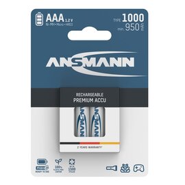 Зображення  Акумулятор Ansmann AAA/HR03 NI-MH 1000 mAh BL 4 шт