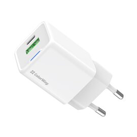 Зображення 2 Зарядний пристрій ColorWay GaN Mini 30W PD Port PPS USB (Type-C PD + USB QC4.0) White &mdash; CW-CHS053PD-WT